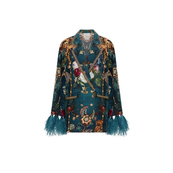 Blazer women double breasted jacket Flared Sleeve Double Breasted Jacket Clothing Australian Designer Coveti